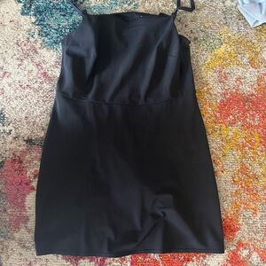 Calvin Klein Black Spaghetti Strap Mini Dress